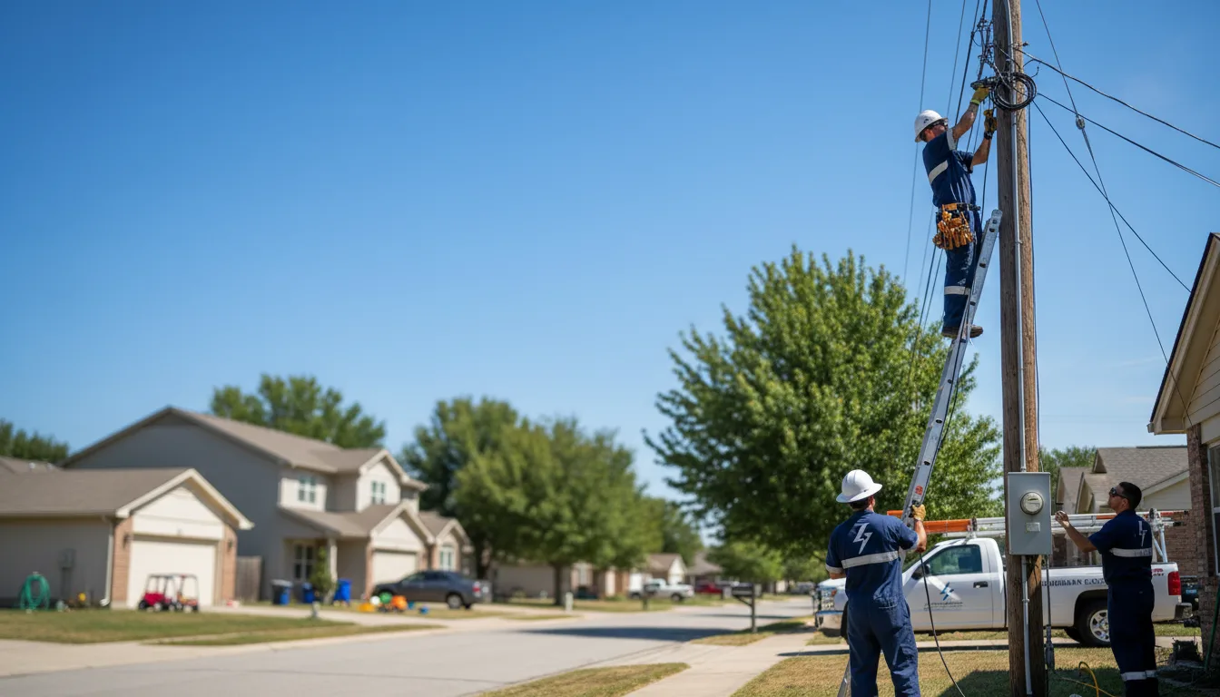 Residential electrician providing installation services in Angela, MT